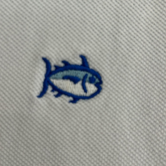 🐟Handsome Classic White Southern Tide
Skipjack Short Sleeve Polo Shirt - Picture 6 of 8